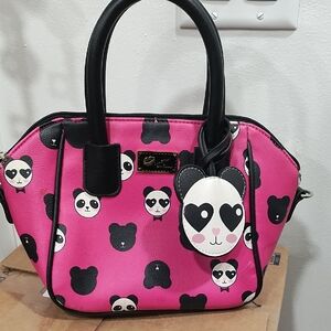 Betsey Johnson Pink Panda Satchel